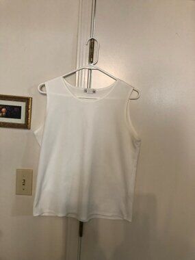 Cream Notations Sleeveless M size Top